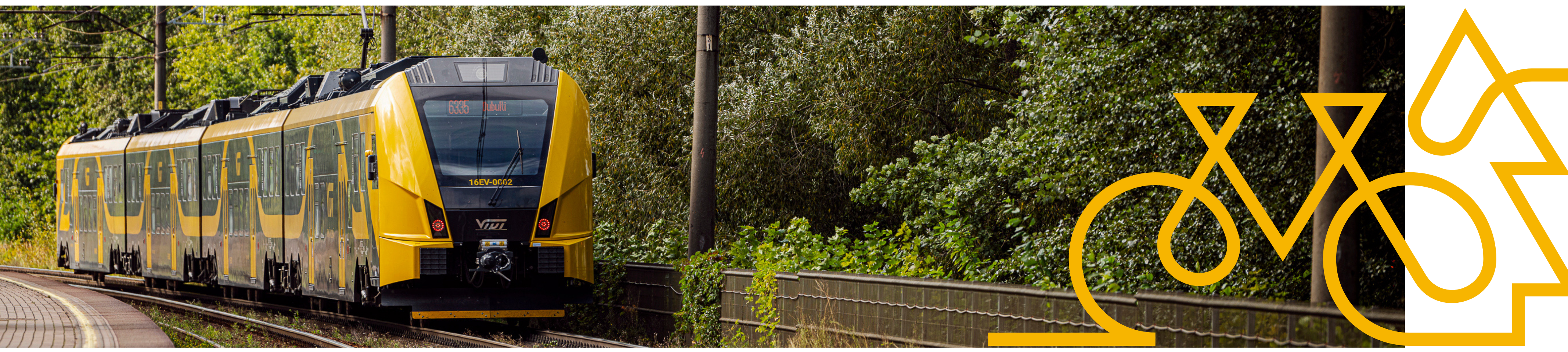 In the train with a bike