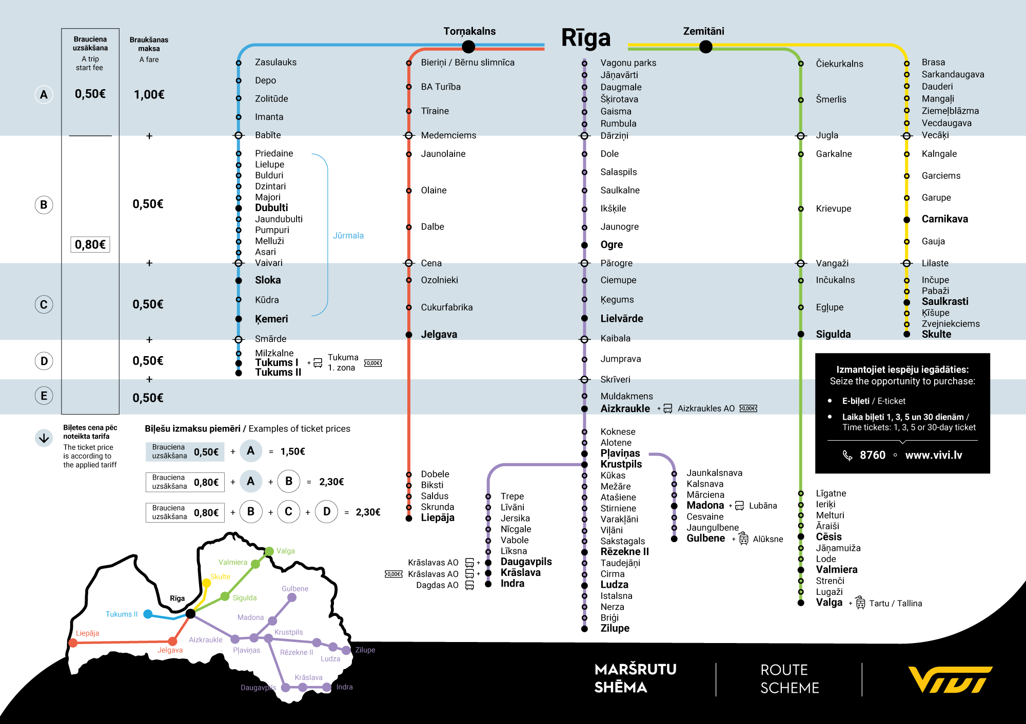 Vivi route scheme zoning