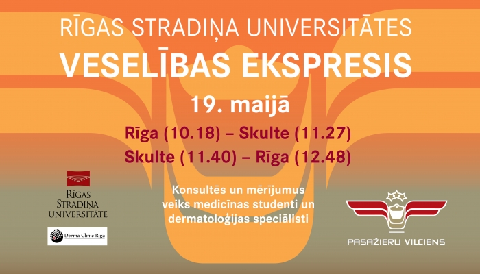 19.maijā uz Skulti dosies Veselības ekspresis